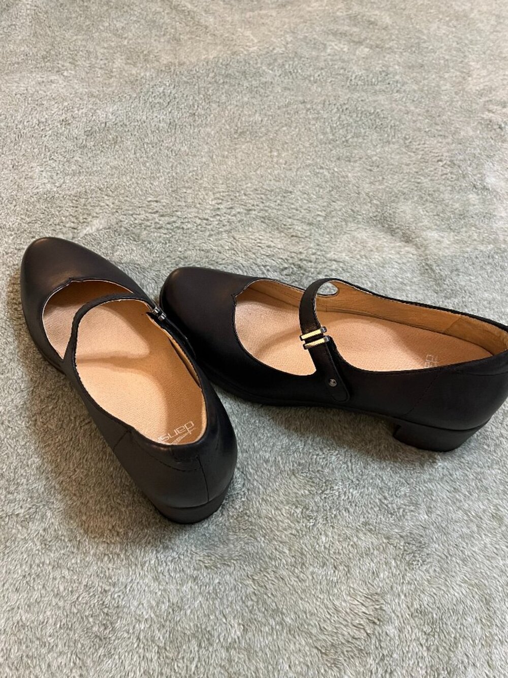 Dansko Callista Mary Jane Leather Shoes Black 40 (US9.5–10) – Comfort Block Heel